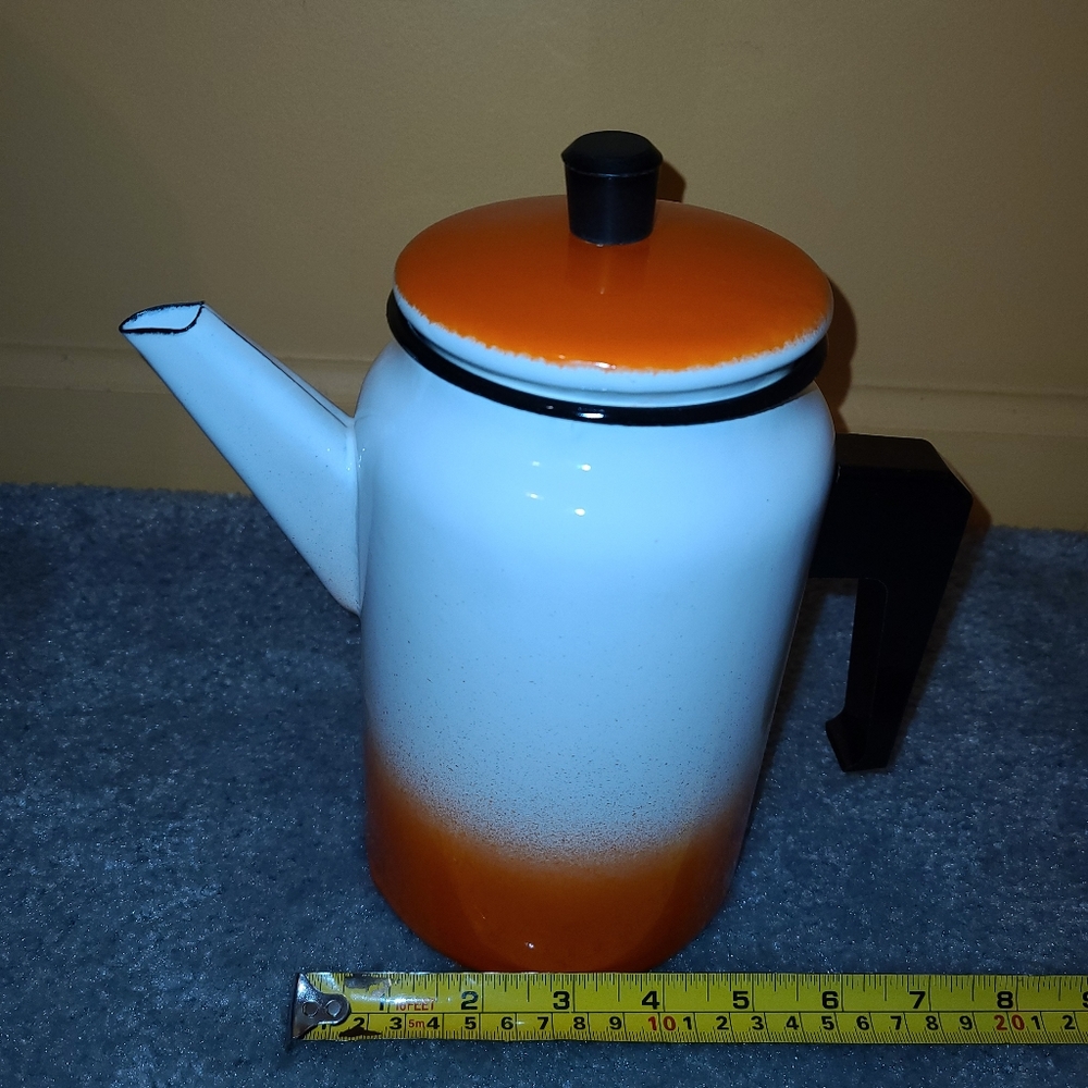 Enamel tea pot Vintage - Picture 5 of 10